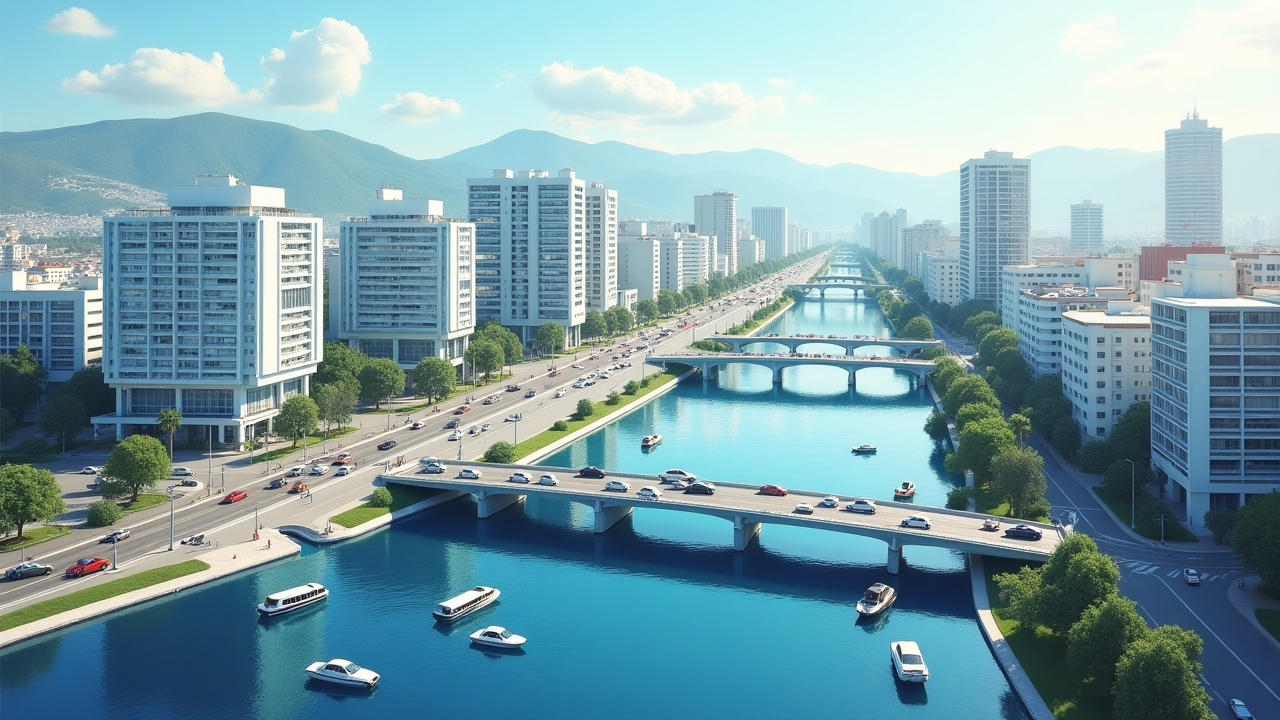 Ciudad inteligente con conectividad 5G